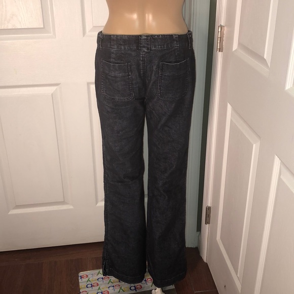 Express Corduroy Pants Black 3/4 - Picture 4 of 7